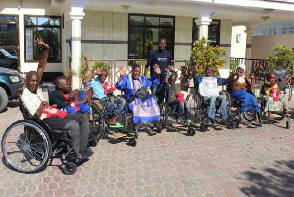 Individuals with mobility issues from local communities in Tabora region, Tanzania, in receipt of good quality wheelchairs via Just Wheels, Perthshire, Individuals with mobility issues from local communities in Tabora region, Tanzania, in receipt of good quality wheelchairs via Just Wheels, Perthshire,