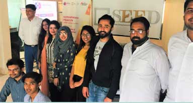 Fellows and Finalists who participated in the Social Enterprise Academy Pakistan two day Impact Leadership programme Fellows and Finalists who participated in the Social Enterprise Academy Pakistan two day Impact Leadership programme