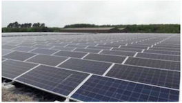 Solar panels at Loch Ashie water treatment works