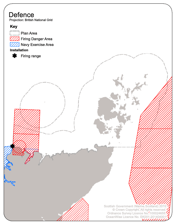 Figure 11 Defence Locations in the PFOW area Figure 11 Defence Locations in the PFOW area