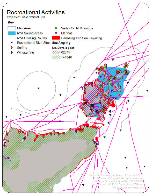 Figure 22 Recreation Activities in the PFOW area