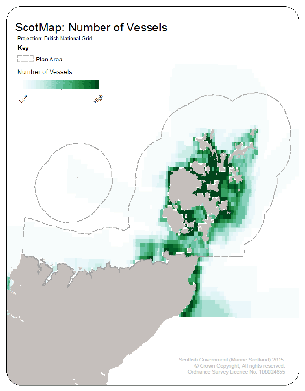 Figure 6 Vessel Activity In PFOW Area Figure 6 Vessel Activity In PFOW Area