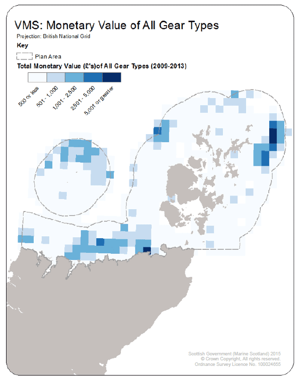 Figure 7 VMS Monetary Value Estimates for PFOW area (2009-14) Figure 7 VMS Monetary Value Estimates for PFOW area (2009-14)