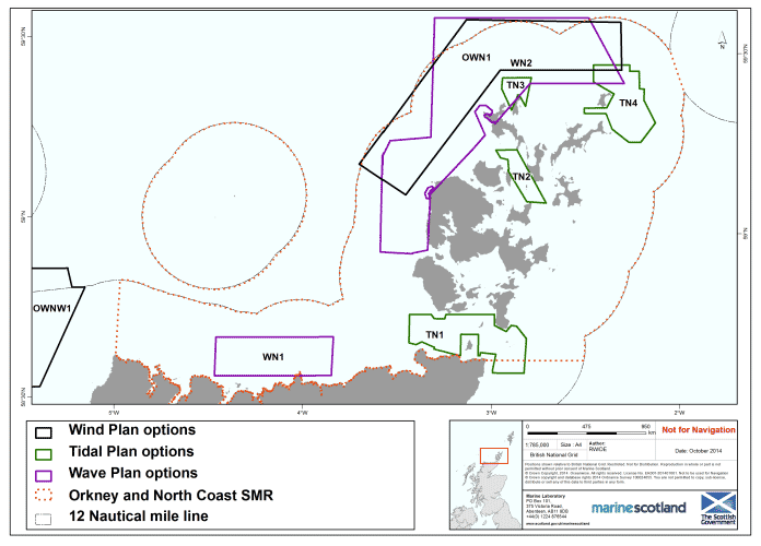 Figure 9 Offshore Wind, Wave and Tidal Energy Plan Options - North Region Figure 9 Offshore Wind, Wave and Tidal Energy Plan Options - North Region