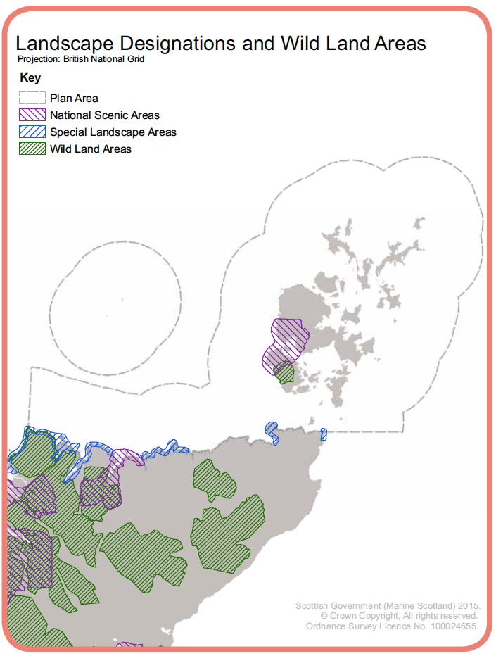 Map 6: Protected areas designated for their special landscape value and nationally important Wild Land areas. Map 6: Protected areas designated for their special landscape value and nationally important Wild Land areas.