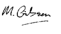 Mike Gibson signature
