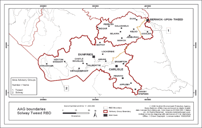 Figure 1. Map of the Solway Tweed RBD