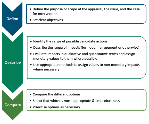 Figure 1.1 Main stages in investment appraisal