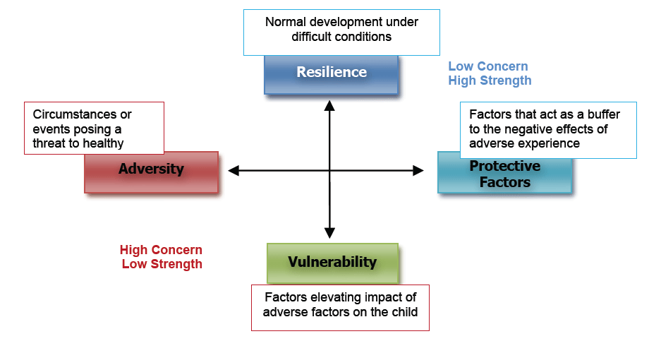 Resilience-Vulnerability Matrix (Daniel, Wassell and Gilligan, 2010) 