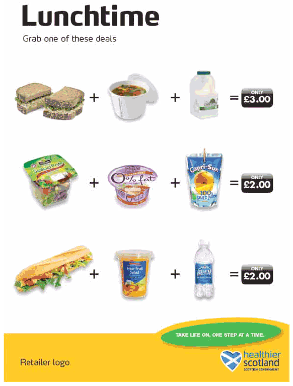 Image B - Example Meal Deal Template