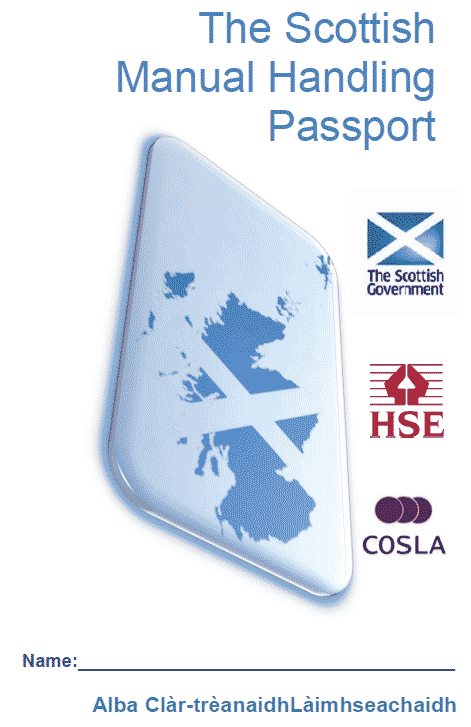 The Scottish Manual Handling Passport form