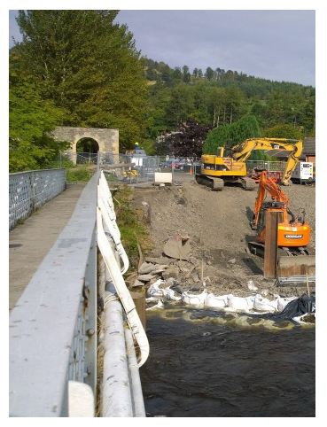 Selkirk FPS - Riverbank construction work