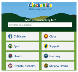 ClacksKids App page