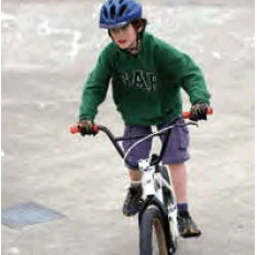 child cycling