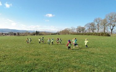 Outdoor play in a natural environment