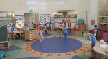 Central area in Springvale Early Years Centre, Saltcoats