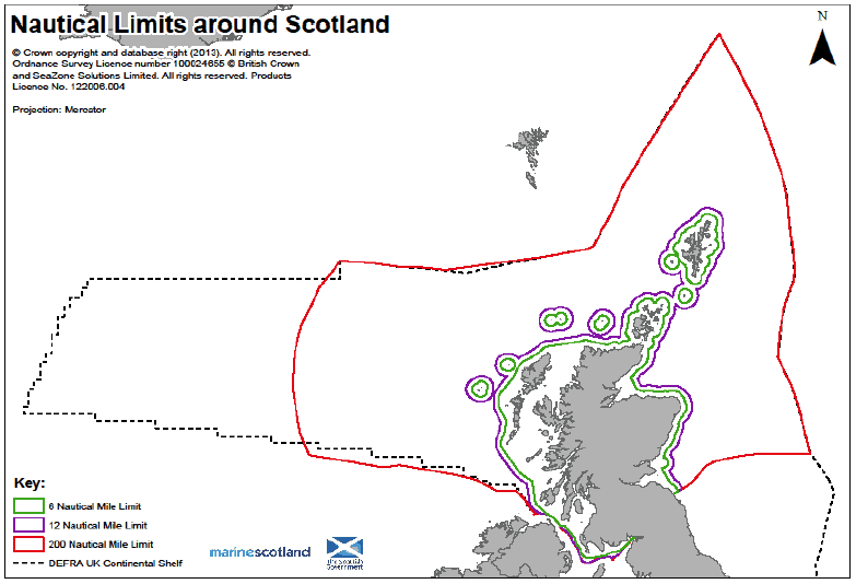 Figure 1 Nautical Limits around Scotland Figure 1 Nautical Limits around Scotland