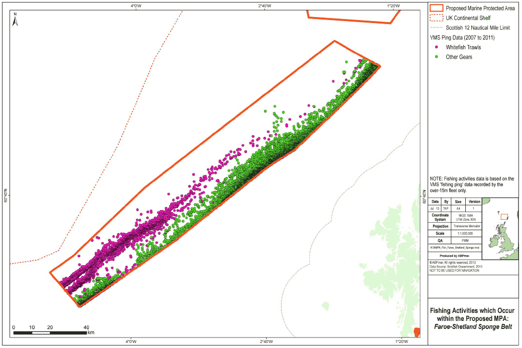 Fishing Activities which Occur within the Proposed MPA Faroe Shetland Sponge Belt Fishing Activities which Occur within the Proposed MPA Faroe Shetland Sponge Belt