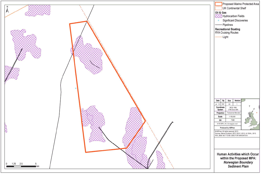 Human Activities which Occur within the Proposed MPA Norwegian Boundary Sediment Plain Human Activities which Occur within the Proposed MPA Norwegian Boundary Sediment Plain