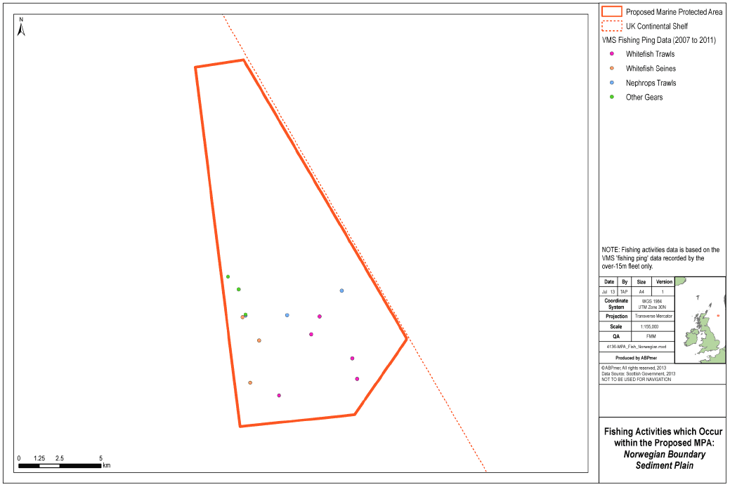 Fishing Activities which Occur within the Proposed MPA Norwegian Boundary Sediment Plain Fishing Activities which Occur within the Proposed MPA Norwegian Boundary Sediment Plain