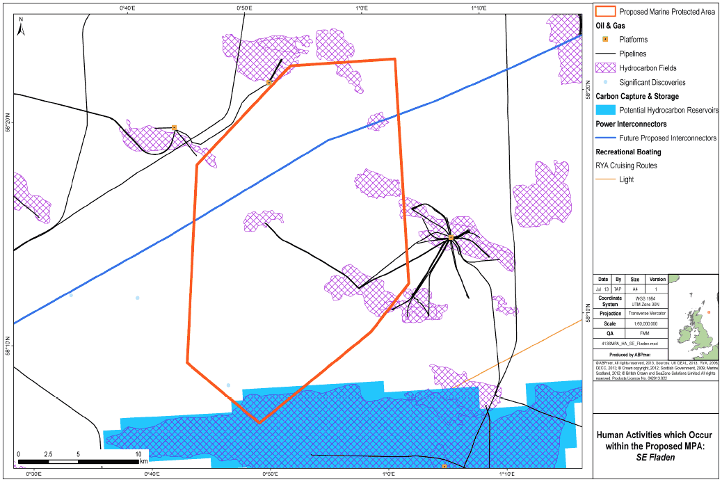 Human Activities which Occur within the Proposed MPA SE Fladen Human Activities which Occur within the Proposed MPA SE Fladen