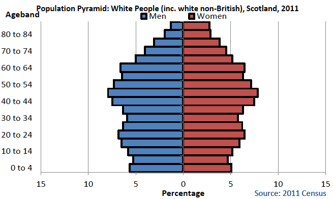 Chart 5: Population Age of Minority Ethnic Population, 2011 (Census)
