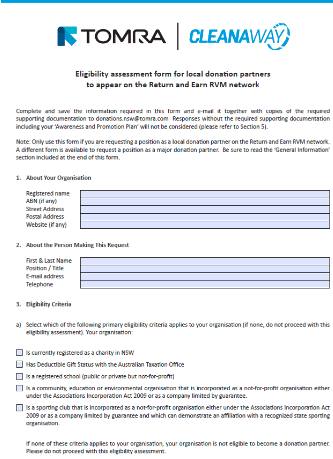 Example 4: Charity Registration Form - part 1 Example 4: Charity Registration Form - part 1