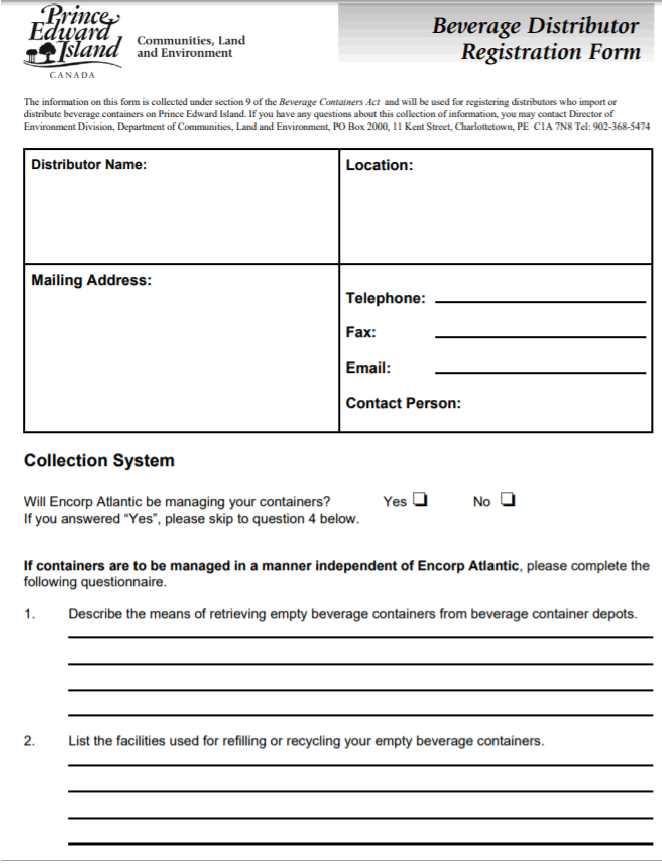 Example 5: Beverage Distributer Registration Form - part 1 Example 5: Beverage Distributer Registration Form - part 1
