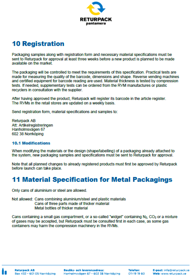 Technical Specification Manual - part 6 Technical Specification Manual - part 6