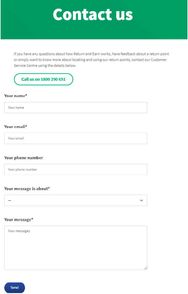 Complaint/Feedback Form Example Complaint/Feedback Form Example