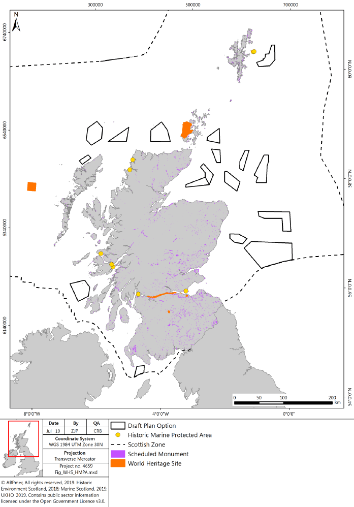Figure 26 World heritage sites and historic MPAs in Scotland