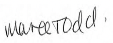 Maree Todd signature