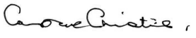 Signature of DR CAMPBELL CHRISTIE CBE