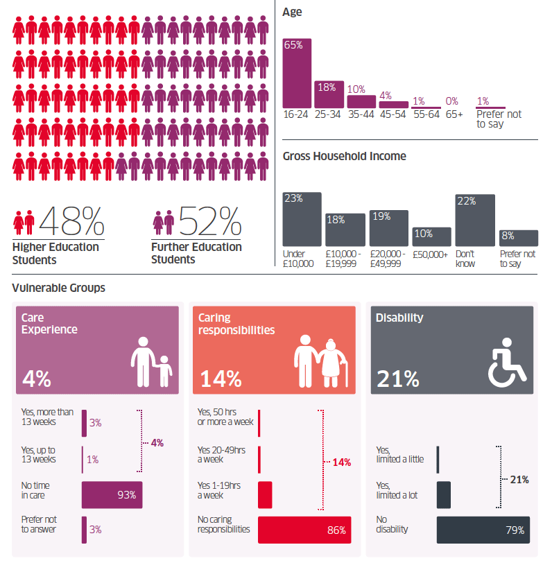 Respondent profile Info Graphic