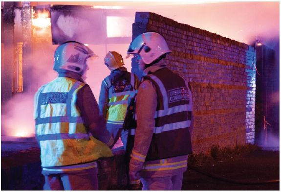 Figure 5: Image of Incident Command - SFRS Corporate Communications