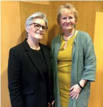 photograph of the Panel chair and the Cabinet Secretary