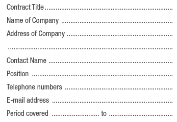 Community Benefit Method Statement - Form