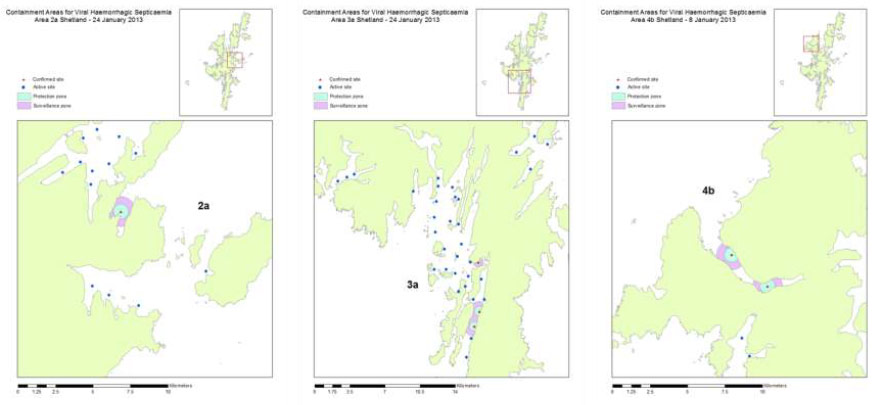 Figure 2. Containment areas around sites operating under CDN Figure 2. Containment areas around sites operating under CDN