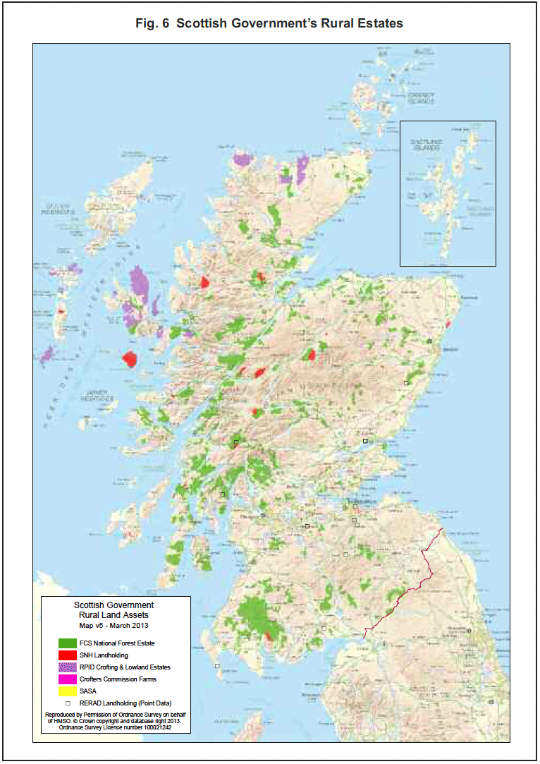 Fig. 6 Scottish Government’s Rural Estates Fig. 6 Scottish Government’s Rural Estates