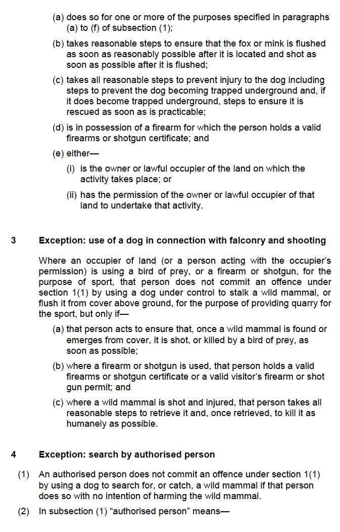 Protection of Wild Mammals (Scotland) Act 2002