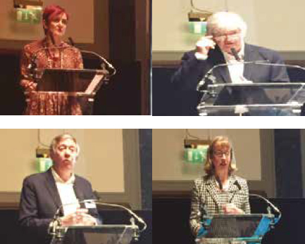 Angela Constance, Cabinet Secretary for Communities, Social Security and Equalities; Mel Young, Chair of the Board of SportScotland; Nick Croft, Partnership and Locality Manager, City of Edinburgh Council and Leslie Evans, Permanent Secretary. Angela Constance, Cabinet Secretary for Communities, Social Security and Equalities; Mel Young, Chair of the Board of SportScotland; Nick Croft, Partnership and Locality Manager, City of Edinburgh Council and Leslie Evans, Permanent Secretary.