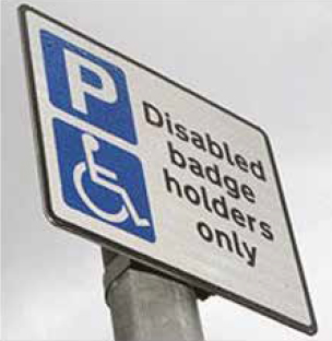 The Blue Badge sign The Blue Badge sign