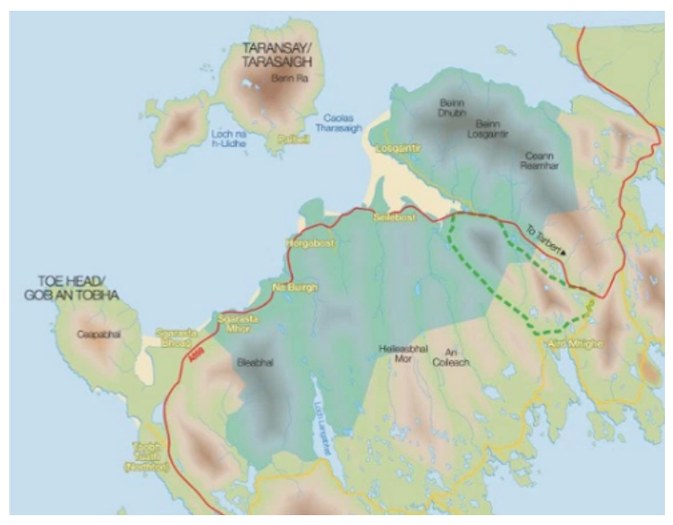 Map showing boundary of WHT land Map showing boundary of WHT land