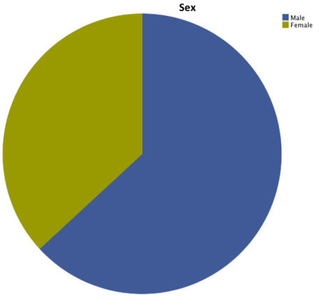 Gender pie chart