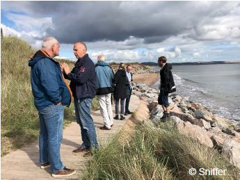 European partners from the Interreg Building with nature project visiting Montrose beach European partners from the Interreg Building with nature project visiting Montrose beach