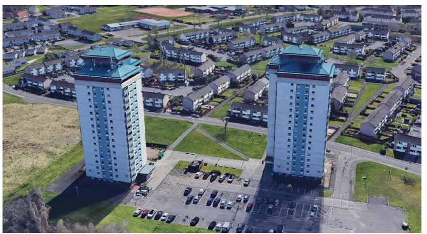 Gallowhill flats in Paisley