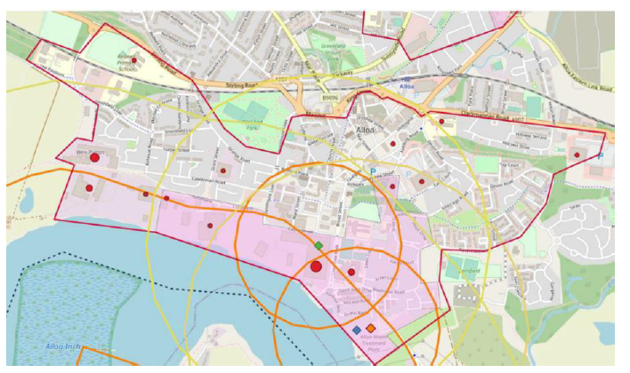 Map showing the potential Allow Heat Network zone