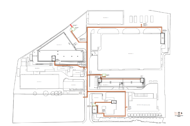 National Museums of Scotland proposed layout of the district heating system