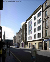 Computer Aided Design (CAD) software used to assess the impact of development proposals in Edinburgh.
