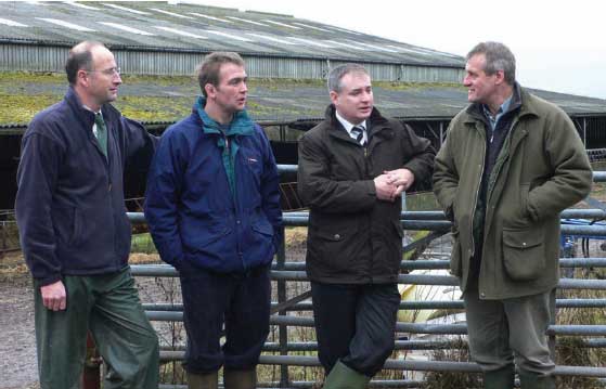 Richard Lochhead at a farm in Kelso.